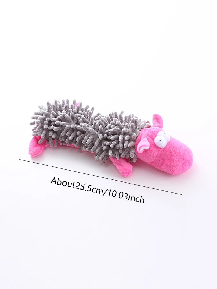 Squeaky Plush Dog Toy – Soft Fleece Chew & Teeth Grinding Toy