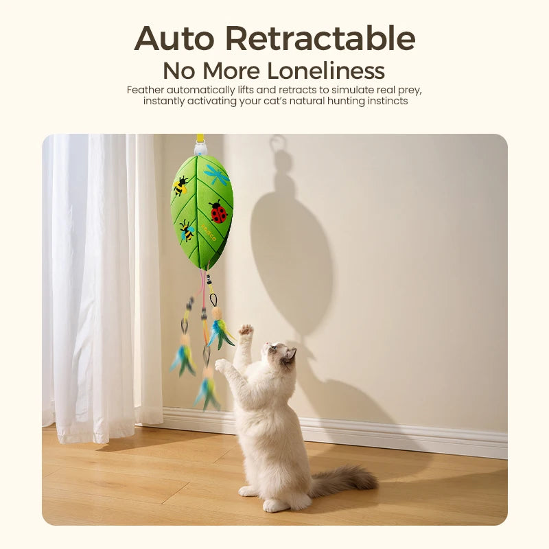 Automatic Hanging Laser & Feather Cat Toy