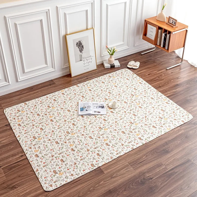 Washable Cotton Pet Floor Mat – Multi-Use Bedding Pad