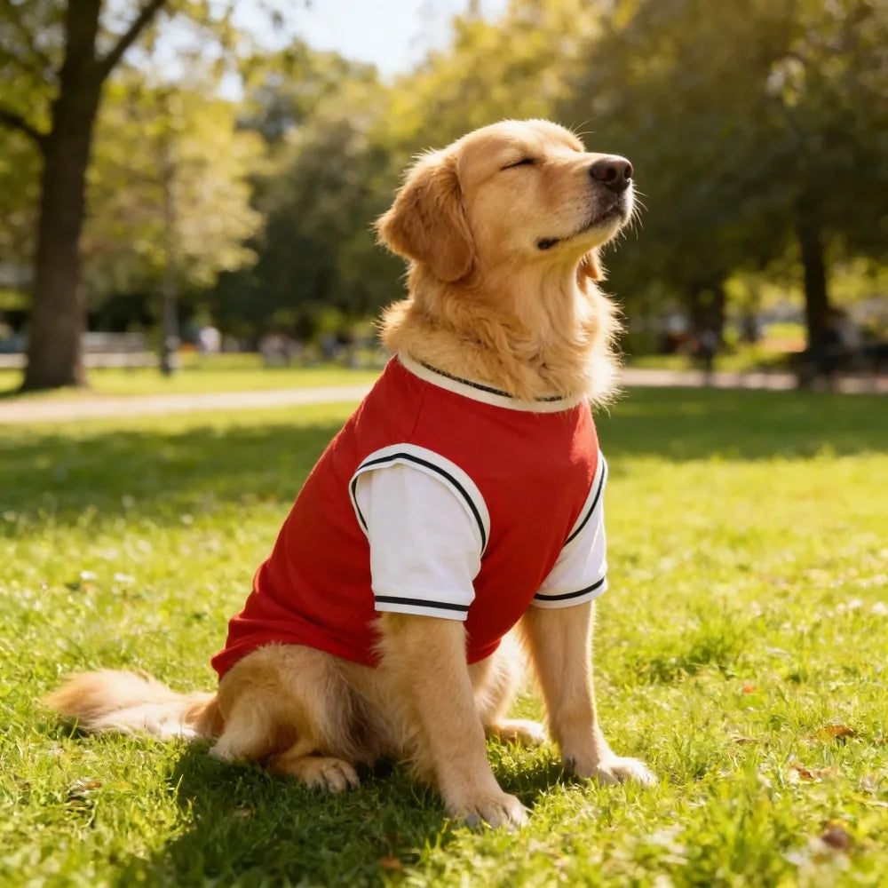 Gilet rafraîchissant en polyester respirant pour chiens | Haut d'été doux pour chiens de taille moyenne et grande