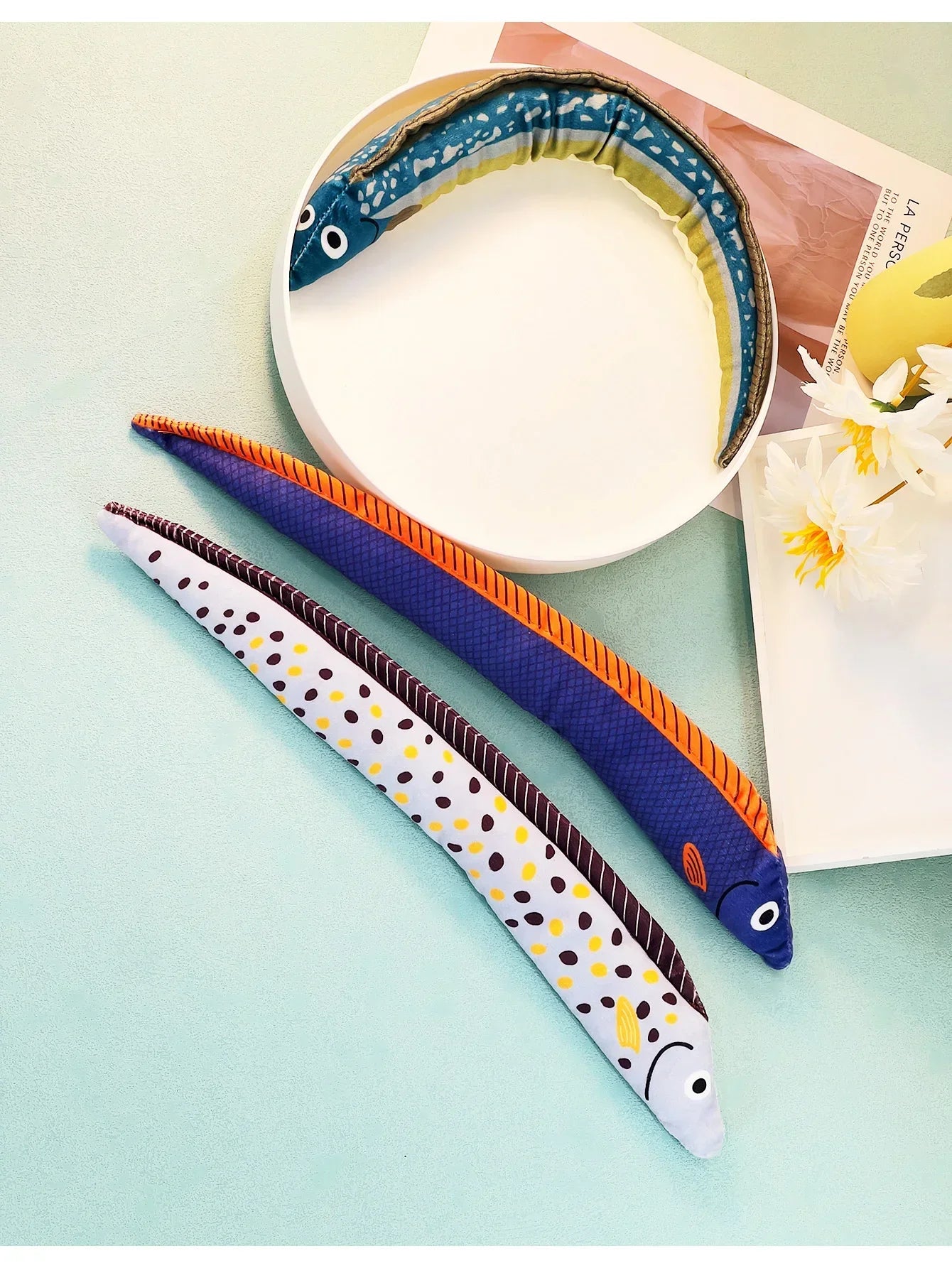 Eel-Shaped Catnip Toy