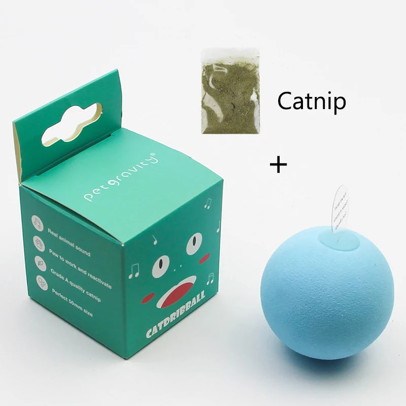 Sound Ball Cat Toy — Animal Noise Squeaky Ball for Cats & Kittens