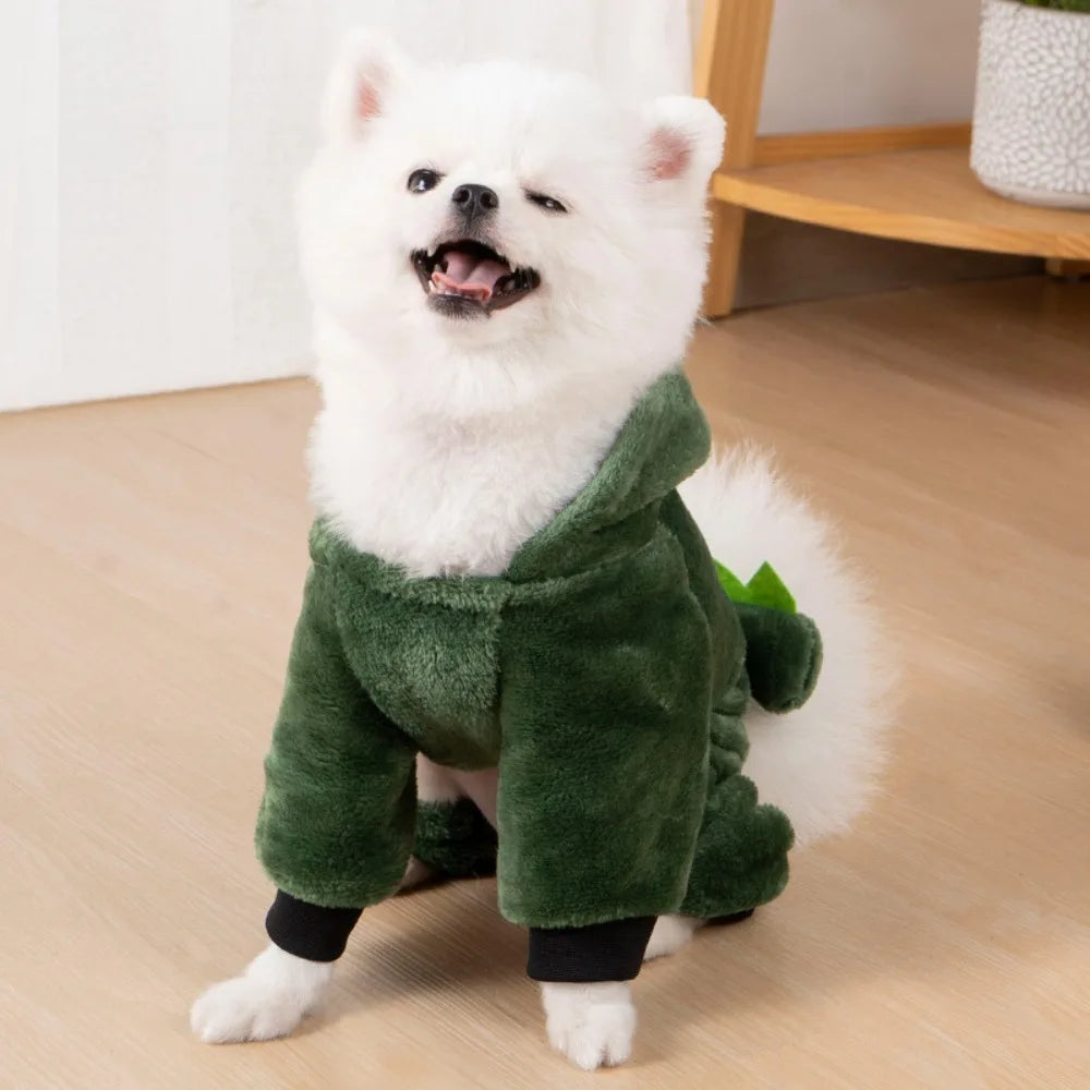 Dinosaur Cosplay Hoodie & Warm Jacket for Small & Medium Dogs