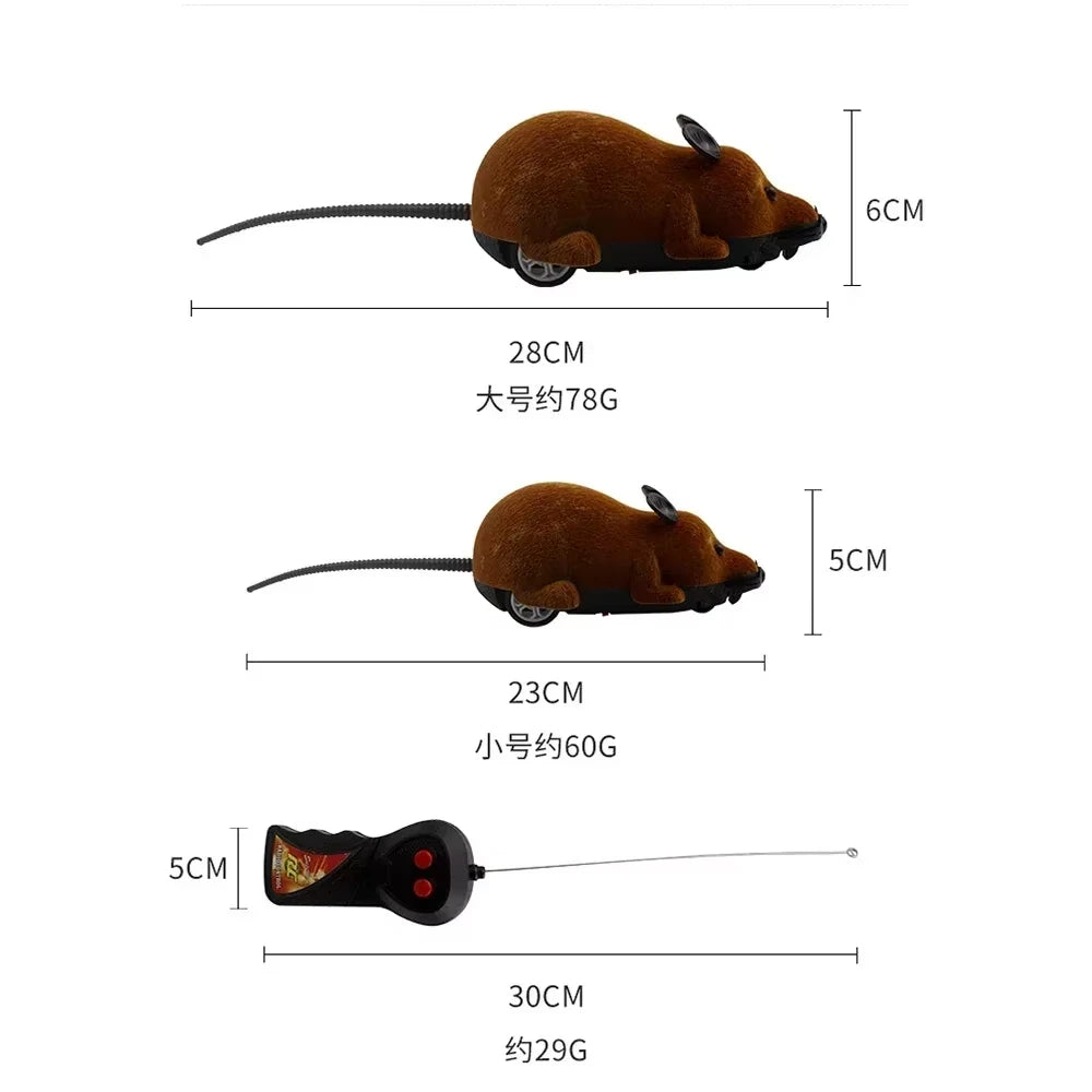 Remote Control Electronic Rat Cat Toy – Wireless RC Mouse for Cats & Kittens