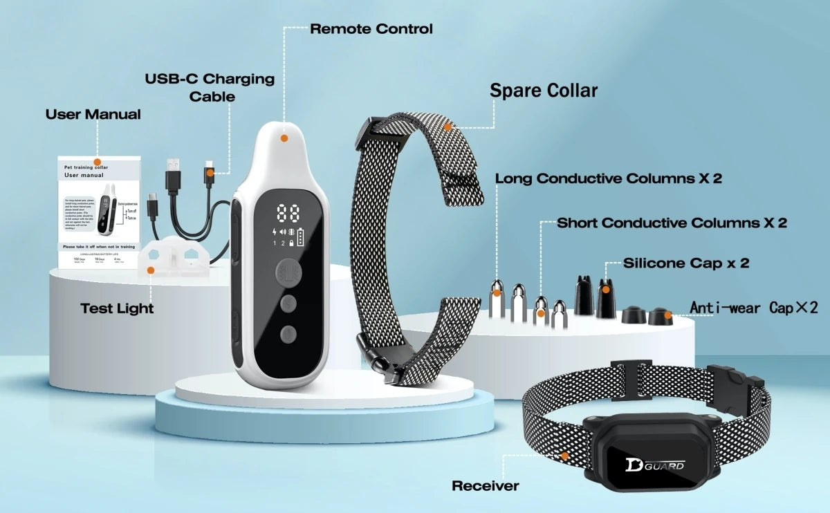 Digital Remote Dog Training Collar — 800m Range, LCD Display & Waterproof