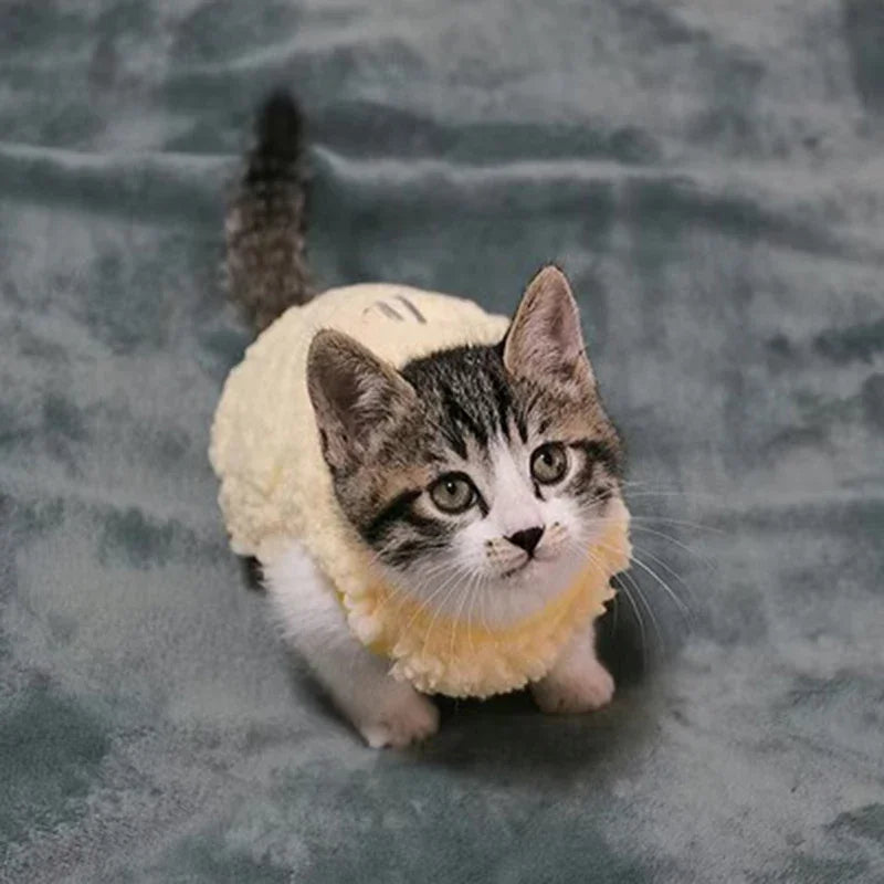 Warm Fleece Vest for Kittens, Puppies & Small Pets