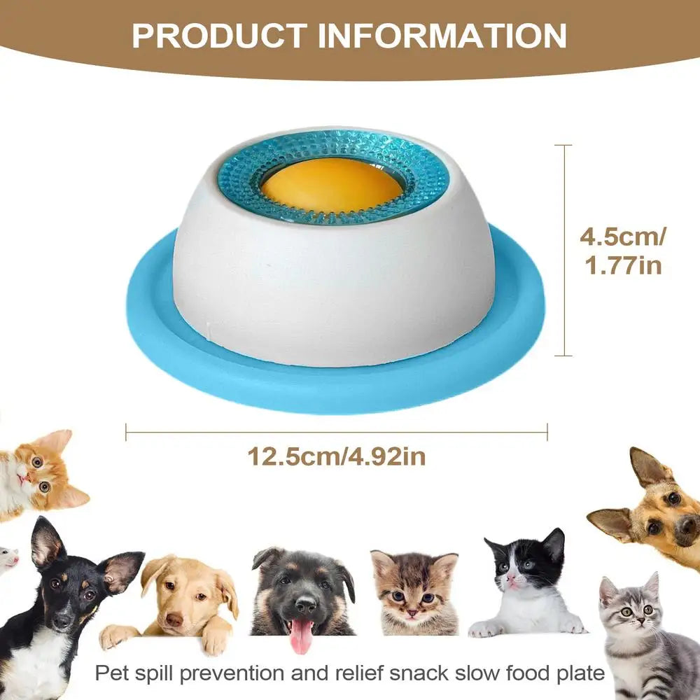 Slow Feeder Lick Mat & Puzzle Toy for Dogs & Cats