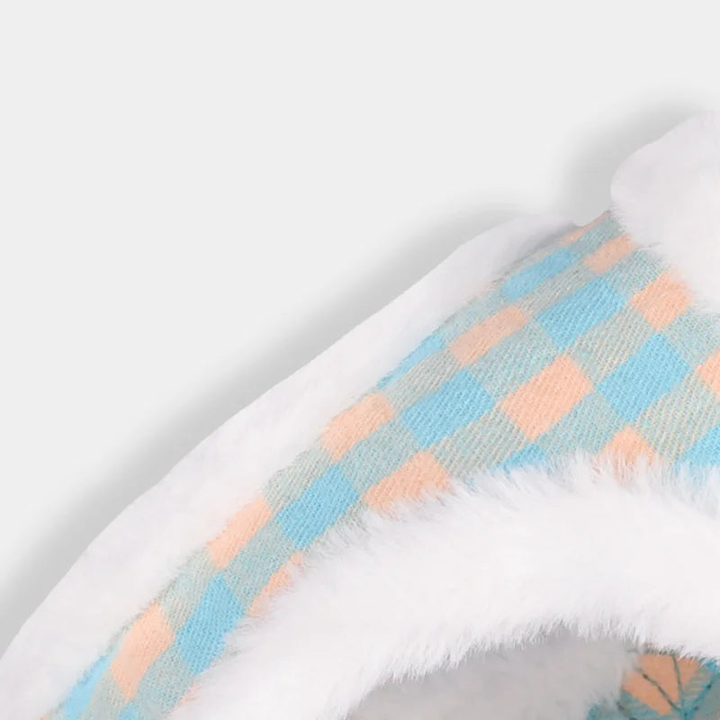 Winter Warm Faux Fur Cat & Dog Harness with Leash Set