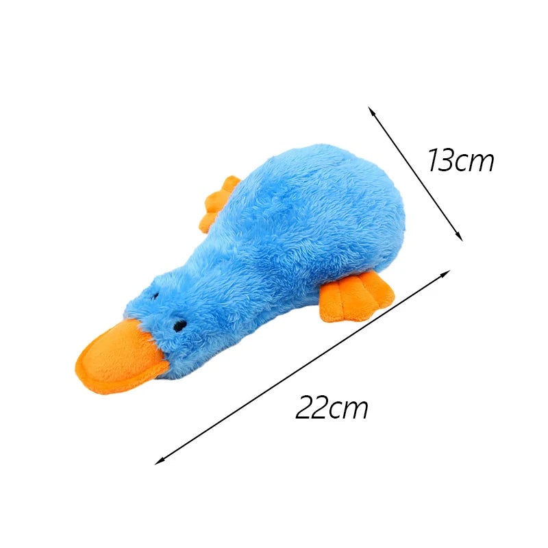 Duck Chew & Molar Toy for Dogs — Linen & Down, 25–34 cm
