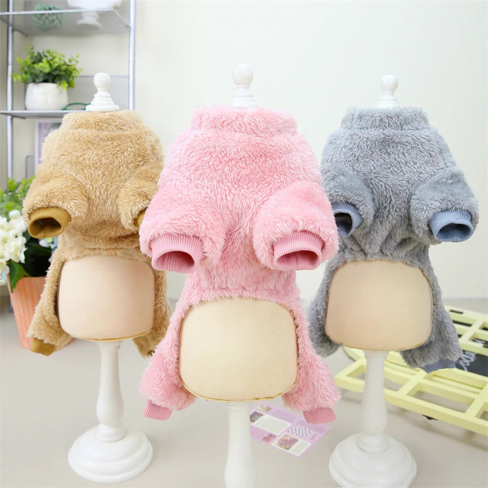 Warm Fleece Jacket & Jumpsuit for Cats and Small Dogs