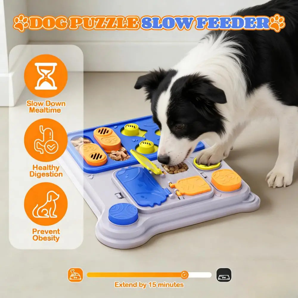 Dog Puzzle Feeder – Rectangular Treat Dispensing Toy for Small & Medium Dogs