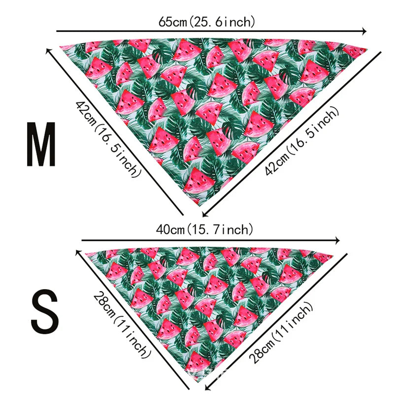 Tropical Print Pet Bandana for Dogs & Cats