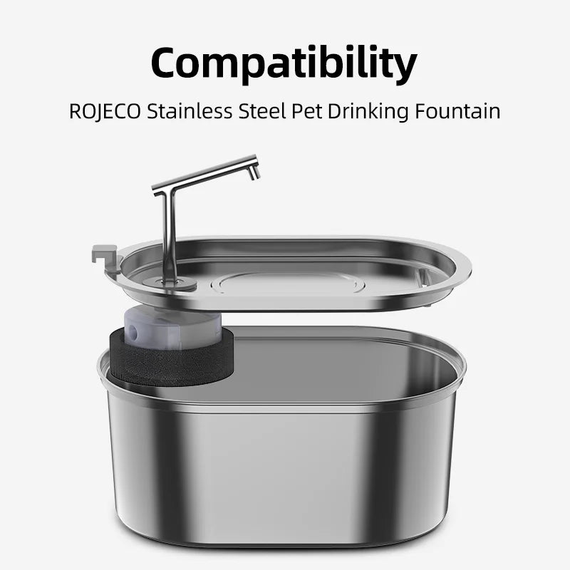 Pompe de rechange pour fontaine à eau en acier inoxydable - Moteur de distributeur d'eau pour animaux de compagnie