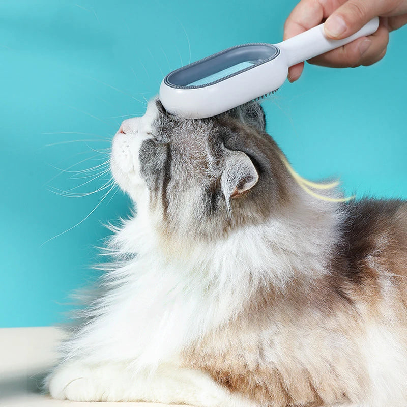 Double-Sided Pet Grooming Brush & Hair Removal Comb