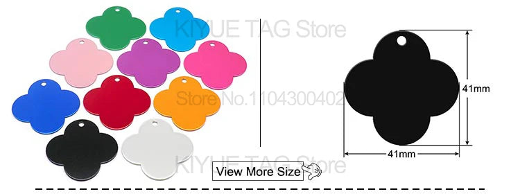 Personalised Aluminium Pet ID Tags – Pack of 100