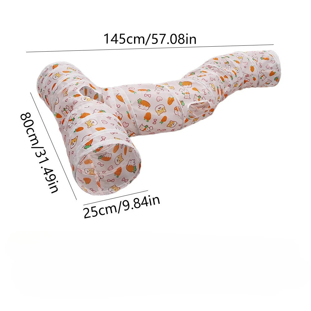 Cat Tunnel - Foldable Play Tunnel with Crinkle Paper