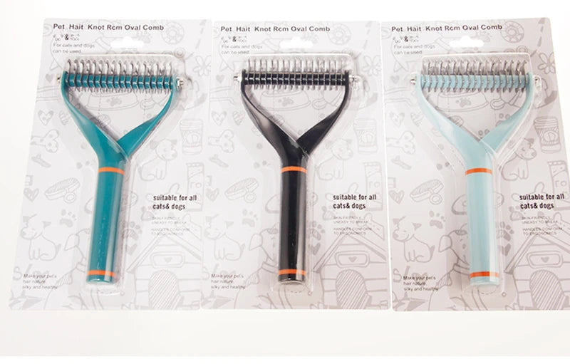 Stainless Steel Grooming Brush & De-shedding Comb for Dogs