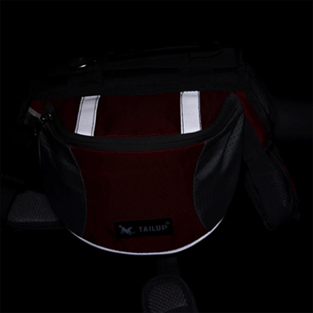 Reflective Dog Weight Training Harness Vest with Storage Pockets
