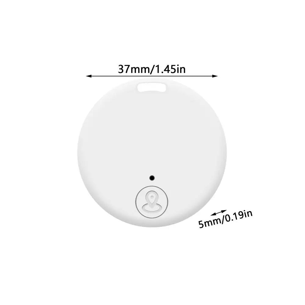 Round Bluetooth Anti-Lost Tracker Tag for Pets, Keys & Bags