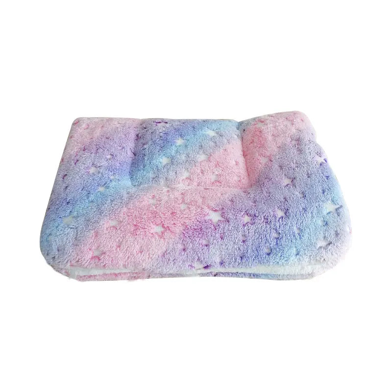 Thickened Fleece Pet Bed Mat – Washable Warm Blanket for Dogs & Cats