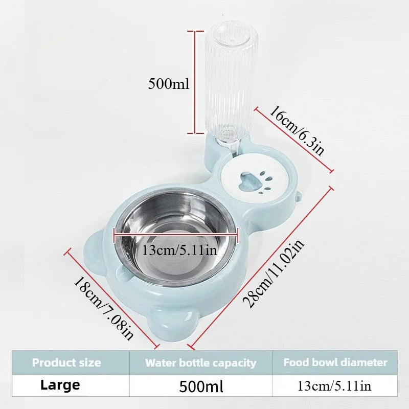 Gravity Pet Water & Food Dispenser Station – For Cats & Dogs