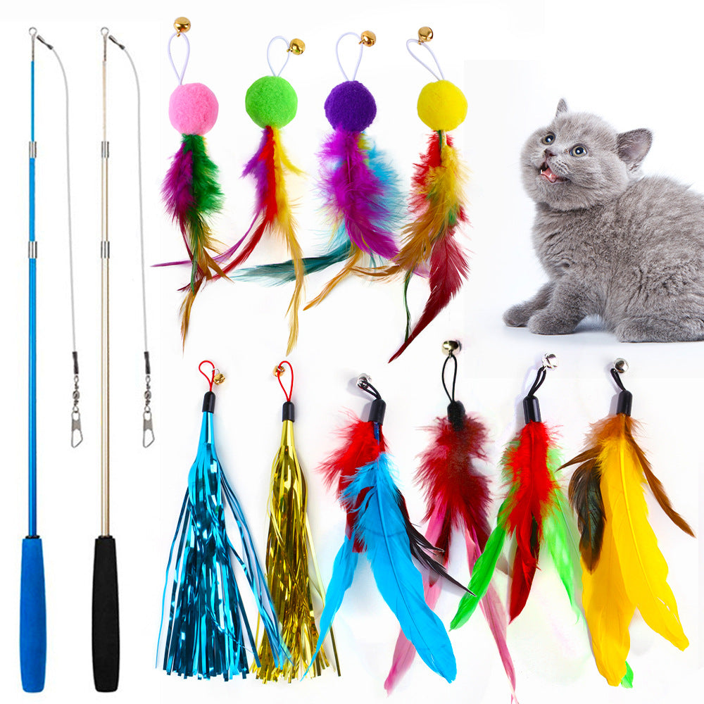 Cat Wand Toy 12-Piece Replacement Set