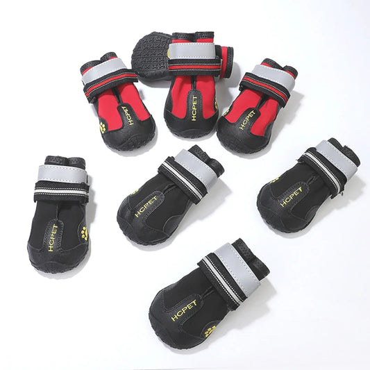 Reflective Waterproof Anti-Slip Dog Boots (Set of 4)
