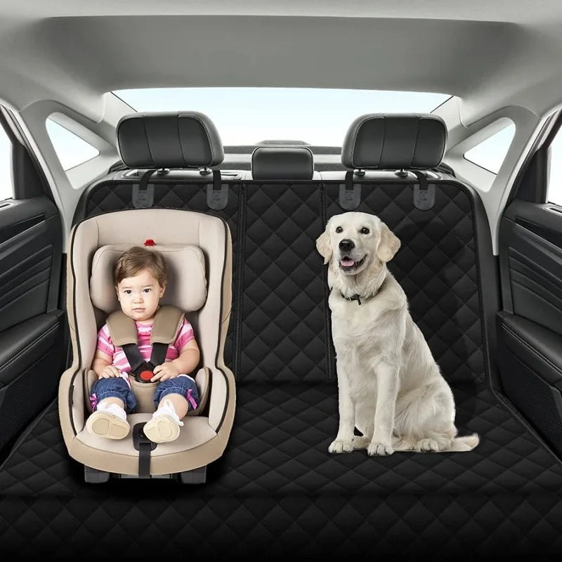 Waterproof Non-Slip Dog Car Seat Cover — Universal Rear Back Seat Protector