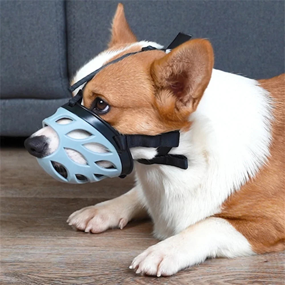 Breathable Anti-Bite Dog Muzzle with Open Nose