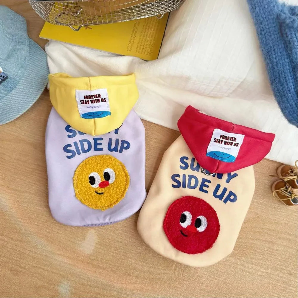 Smile Face Hoodie for Small & Medium Dogs & Cats