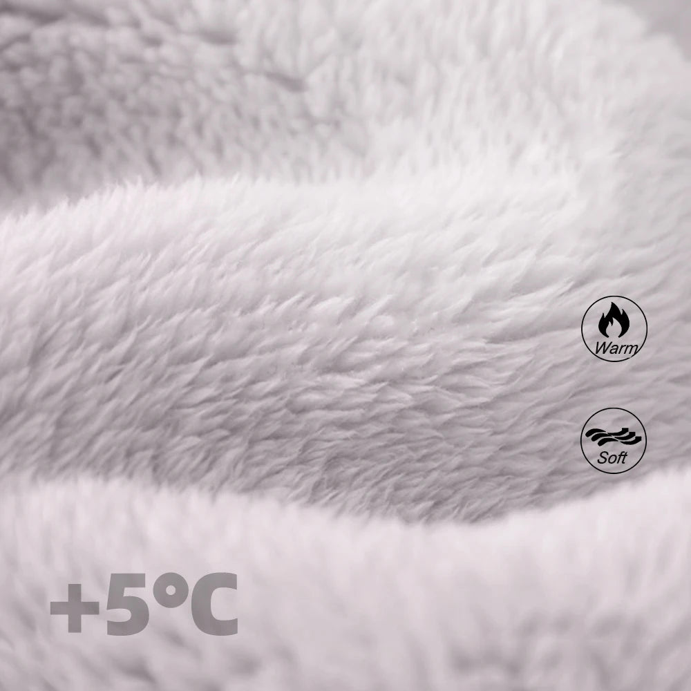 Thickened Fleece Dog Jumpsuit with Hood