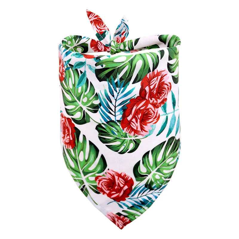 Tropical Print Pet Bandana for Dogs & Cats