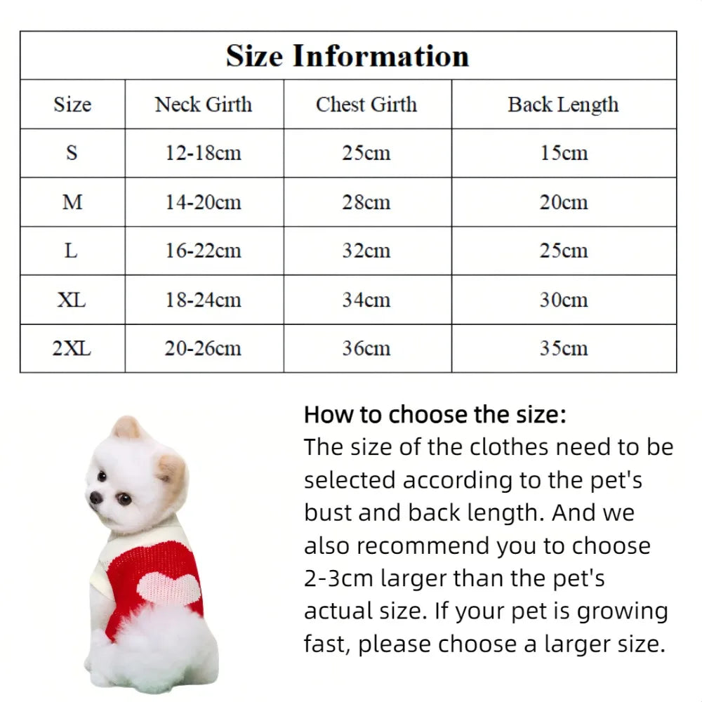 Colorful Knit Sweater for Small & Medium Dogs & Cats