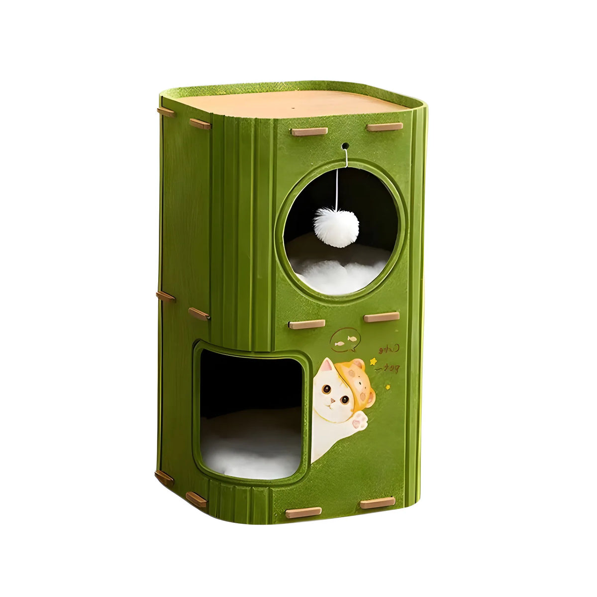 Multi-Level Cat Tree with Enclosed Sleeping Nest