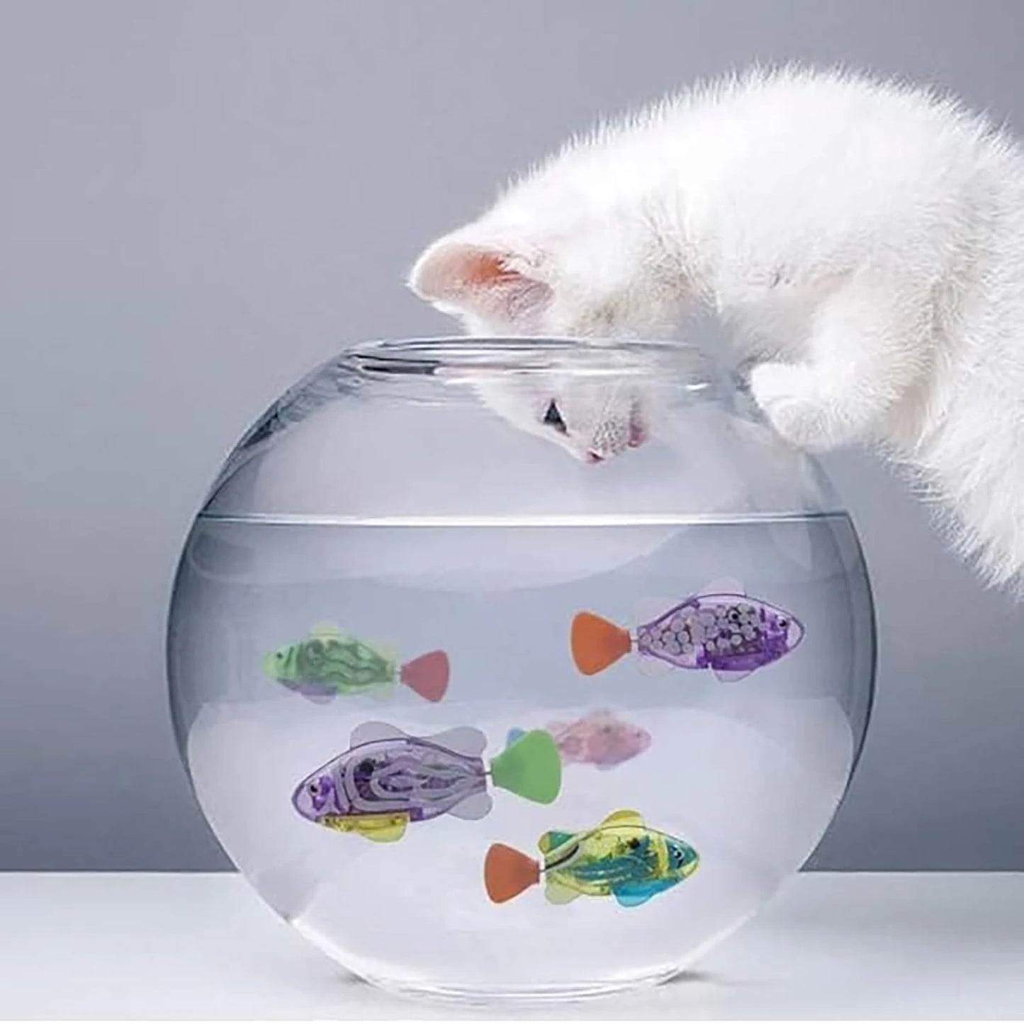 LED Electronic Swimming Fish Toy - Waterproof Interactive Pet Toy