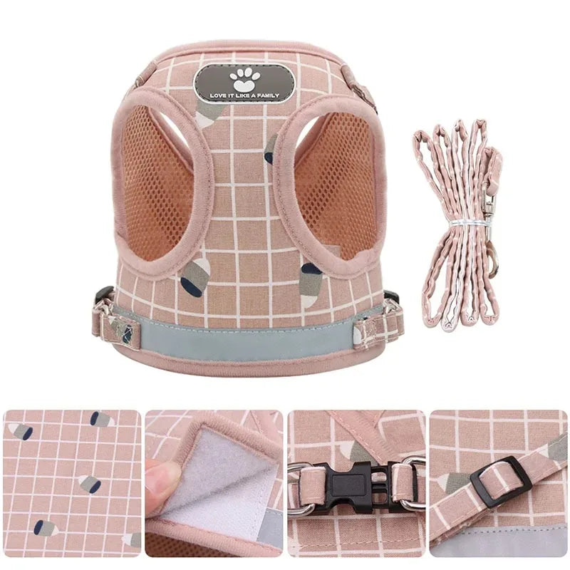 Gilet Tactique pour Chien avec Sangle de Poitrine