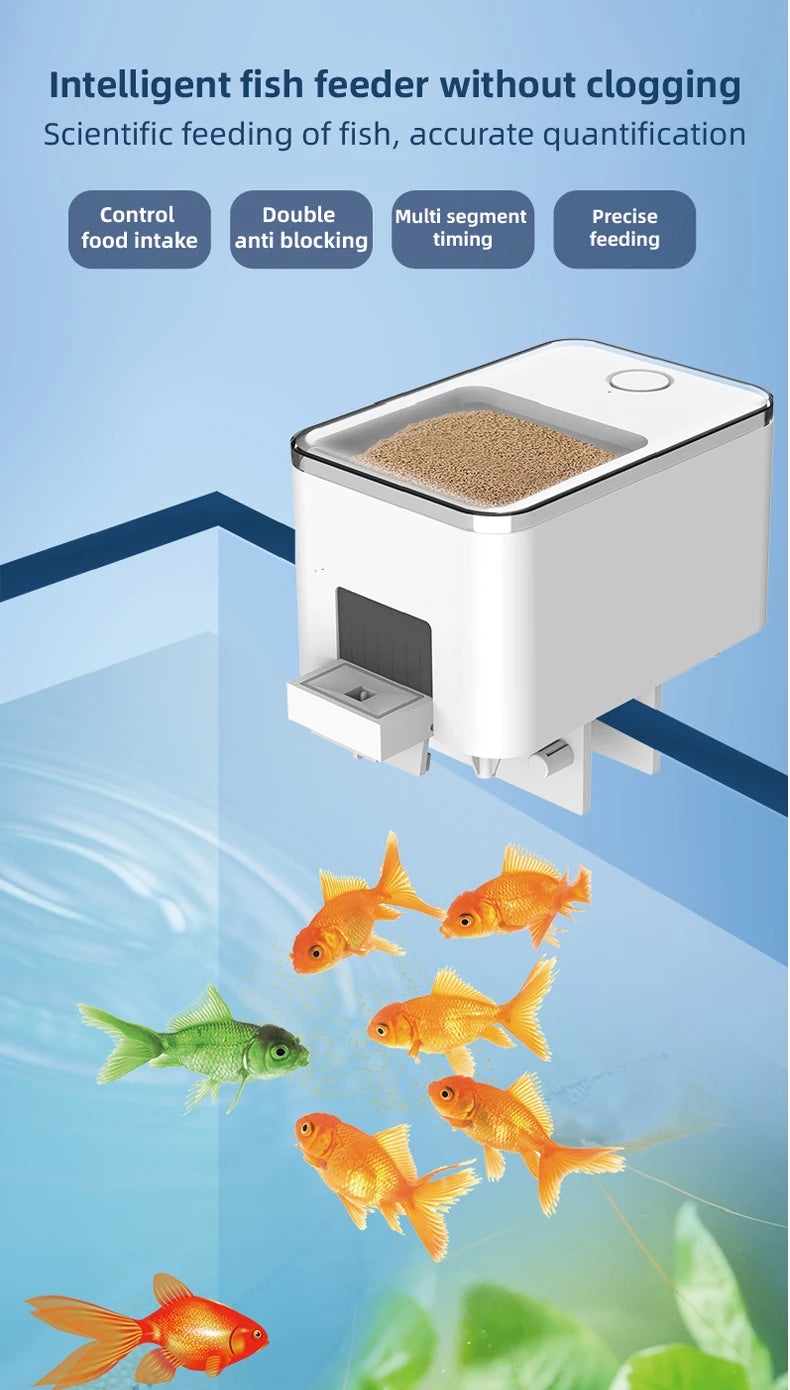 Smart WiFi Automatic Fish and Turtle Feeder - Multiple Capacity Options
