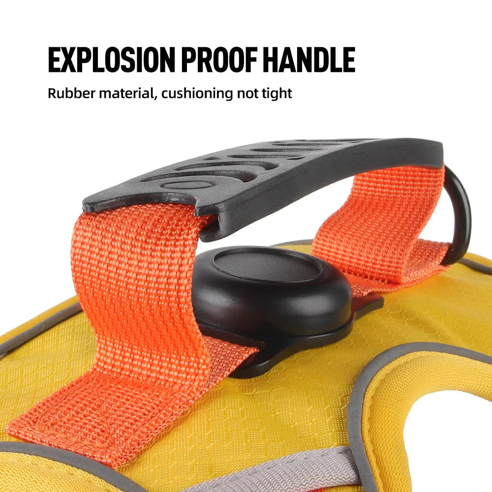 Reflective No-Pull Dog Harness Vest with AirTag Holder