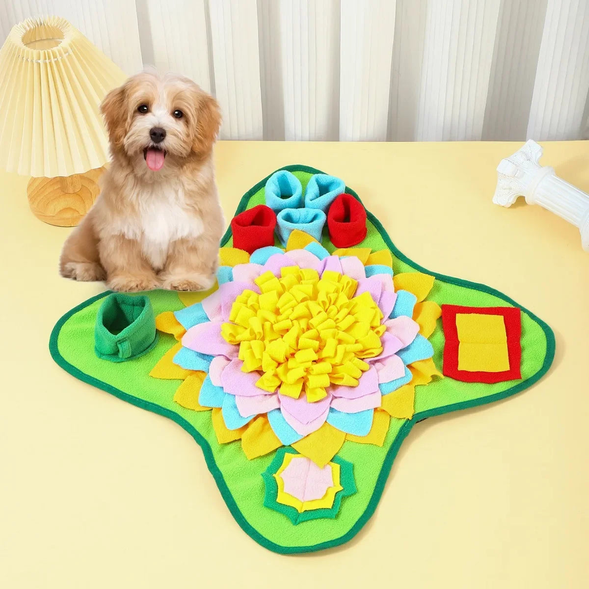 Dog Snuffle Mat – Interactive Foraging & Treat Puzzle