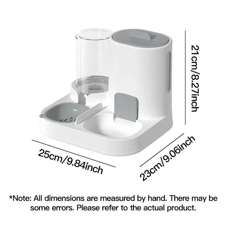 Gravity Cat Feeder & Water Dispenser