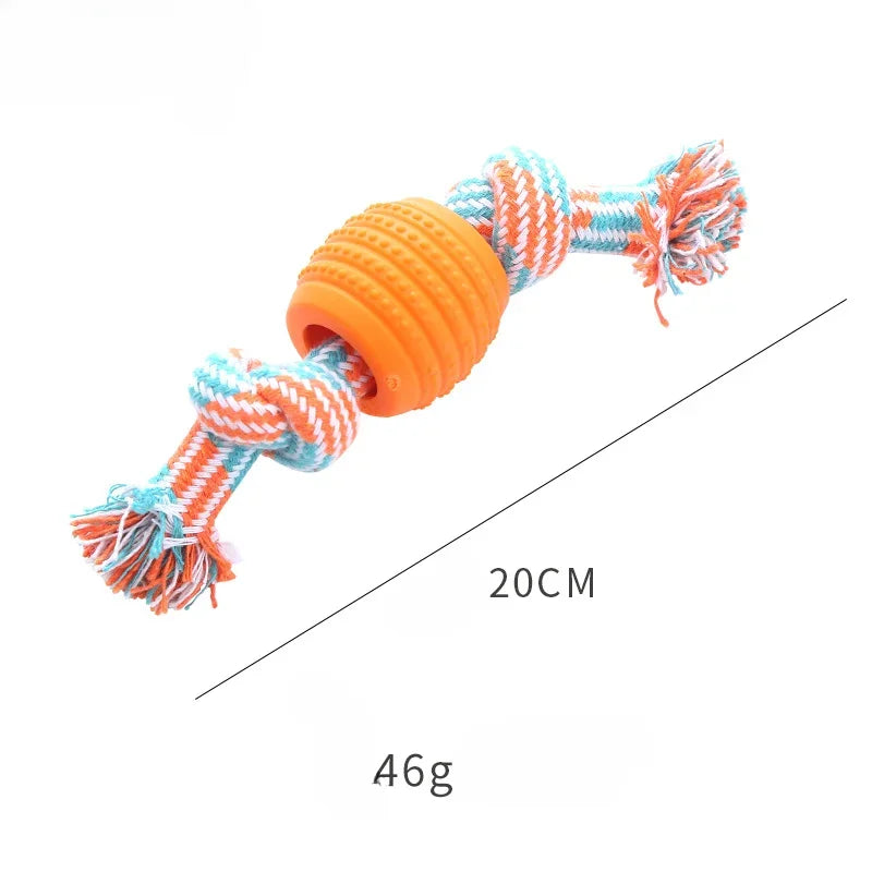 Cotton Rope Ball Dog Toy - Teeth Cleaning