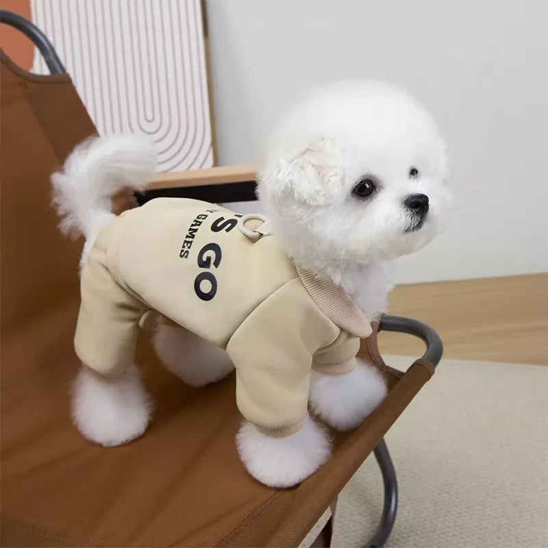 Thickened Dog Hoodie Jumpsuit for Small & Medium Dogs