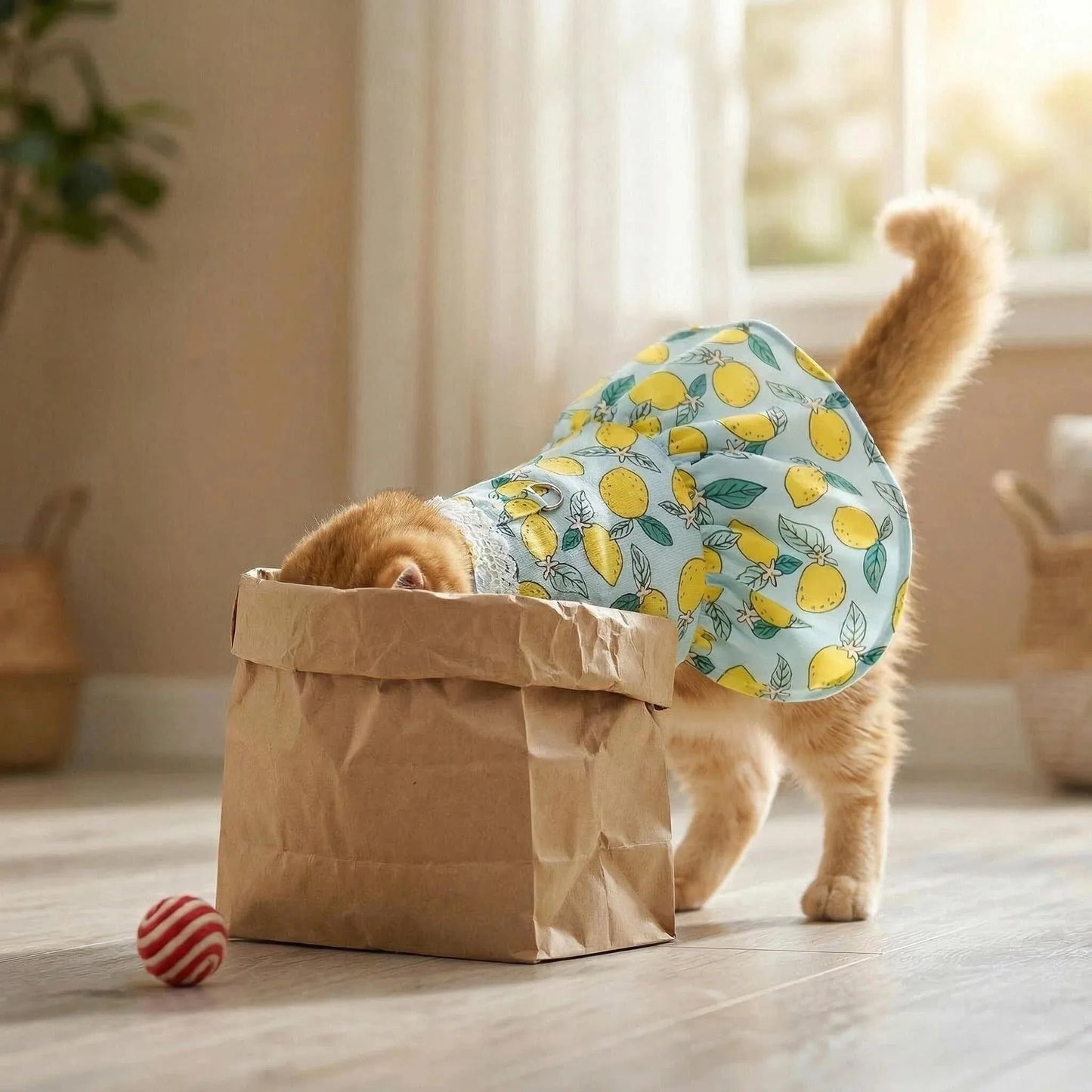 Princess Cooling Dress for Small Dogs & Cats with Leash Ring