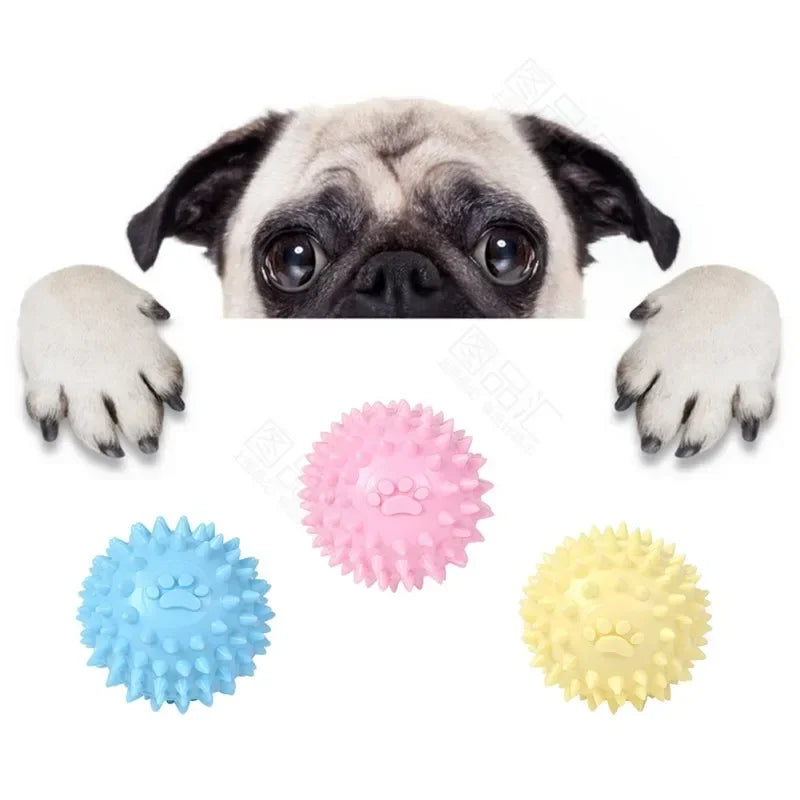 Indestructible Rubber Ball Dog Toy - Teeth Cleaning