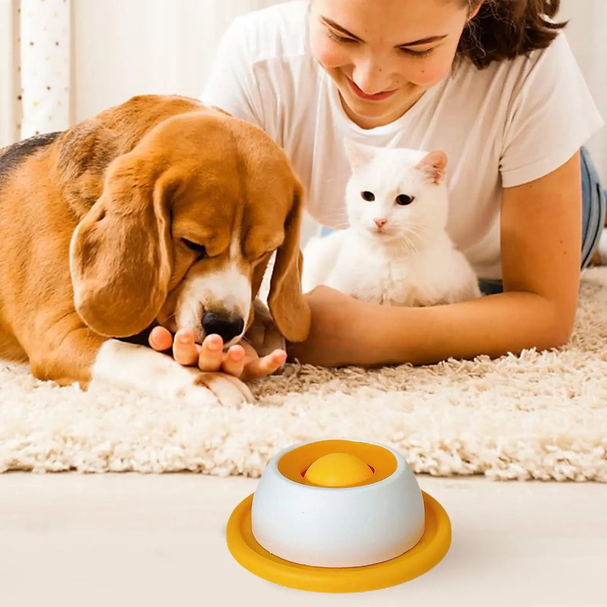 Non-Slip Lick Mat Slow Feeder for Dogs & Cats — Calming & Oral Health