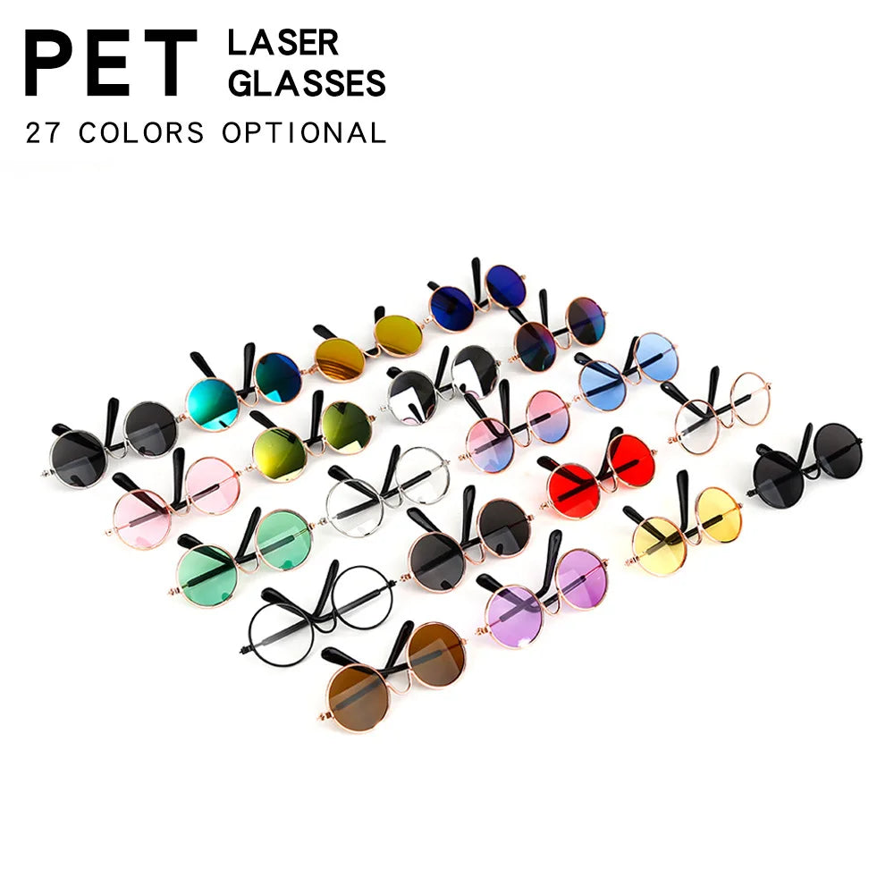Vintage Round Pet Sunglasses for Cats & Small Dogs