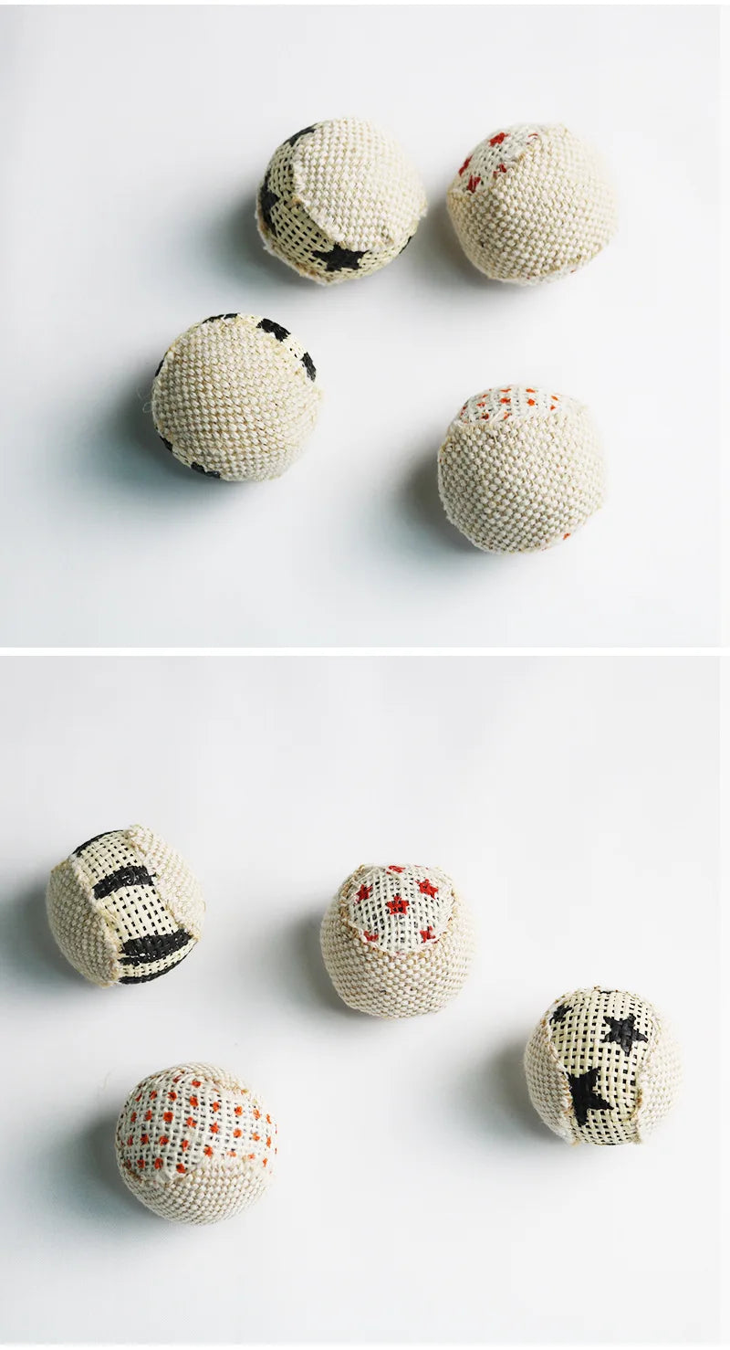 Sisal Scratching Ball Interactive Cat Toy