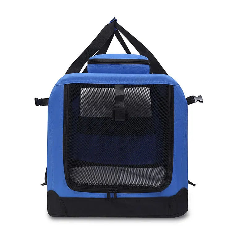 Cage de transport et de voyage pliable et souple avec tapis — 3 portes