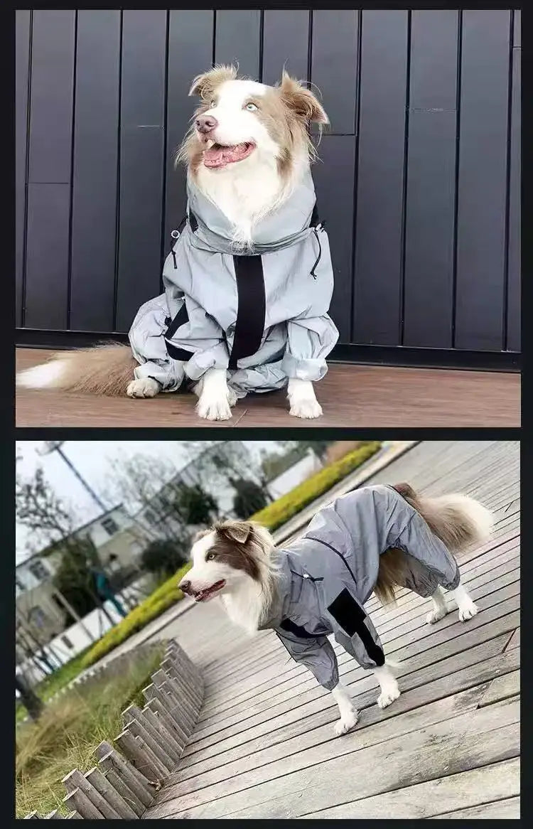 Waterproof Reflective Dog Jumpsuit Jacket with UV Sun Protection