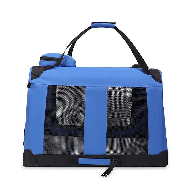 Cage de transport et de voyage pliable et souple avec tapis — 3 portes